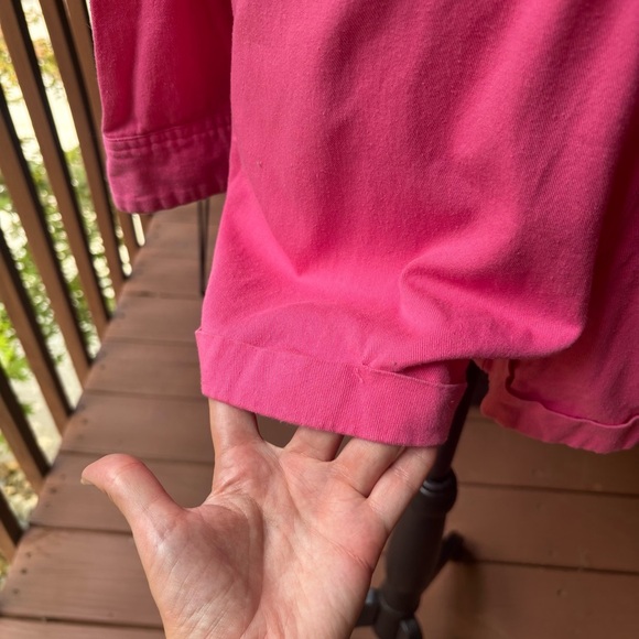 Express x Rocky Barnes Pink Safari Button Up Girlhoodcore Romper Jumpsuit Size S - Picture 9 of 11